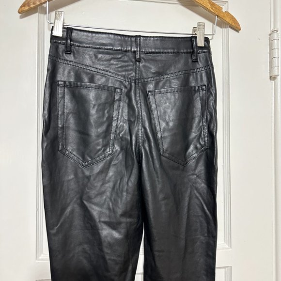 ARITZIA WILFRED FREE Adrienne Faux Vegan Leather Skinny Pant Size‎ 2 - Picture 5 of 9